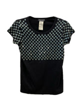 Sonia Rykiel black gem embroidered shirt